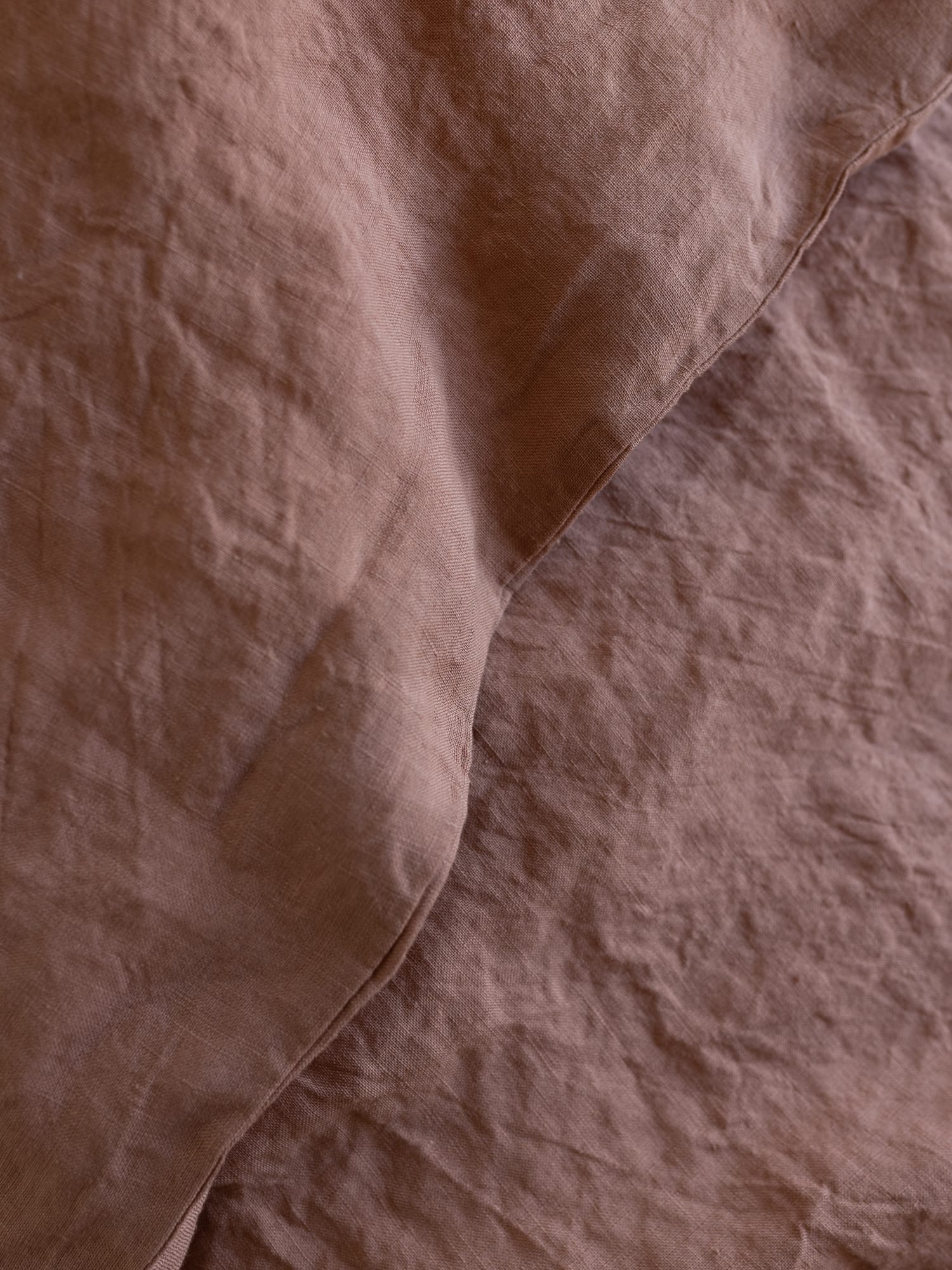 100% linnen -Dekbedovertrek set - 2 kussenslopen - Tweepersoons (200 x 200 cm) - Warm roze - Linnen Label