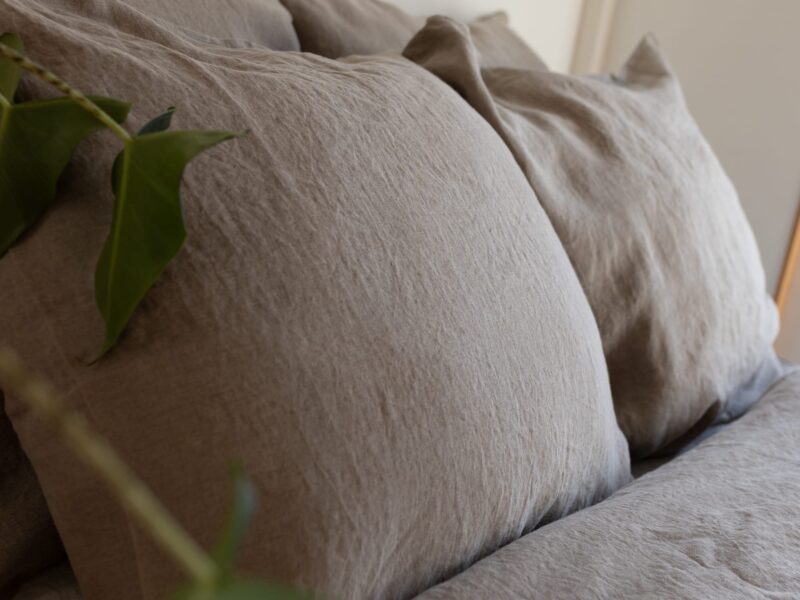 Productfoto - 100% linnen - Kussensloop- 60x70cm - Zand - Linnen Label