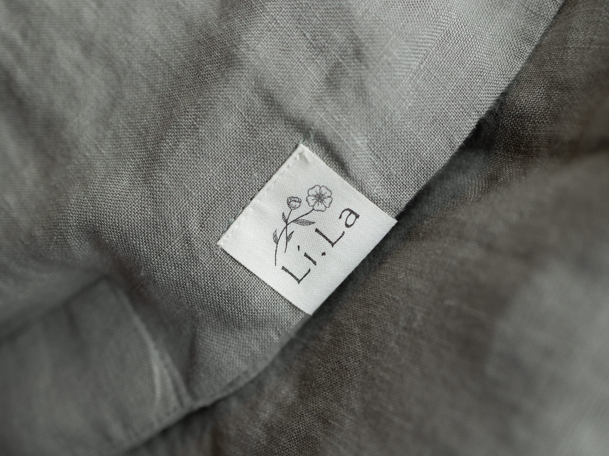 100% linnen - Dekbedovertrek set - 2 kussenslopen - Lits-Jumeaux (240 x 220 cm) - Vintage groen - Linnen Label
