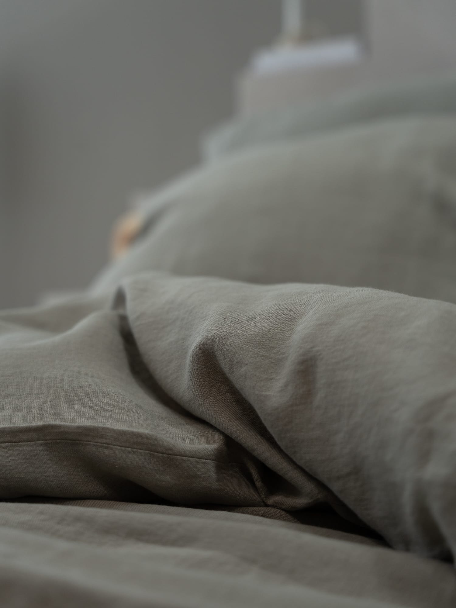 100% linnen - Dekbedovertrek set - 2 kussenslopen - Lits-Jumeaux (240 x 220 cm) - Saliegroen - Linnen Label