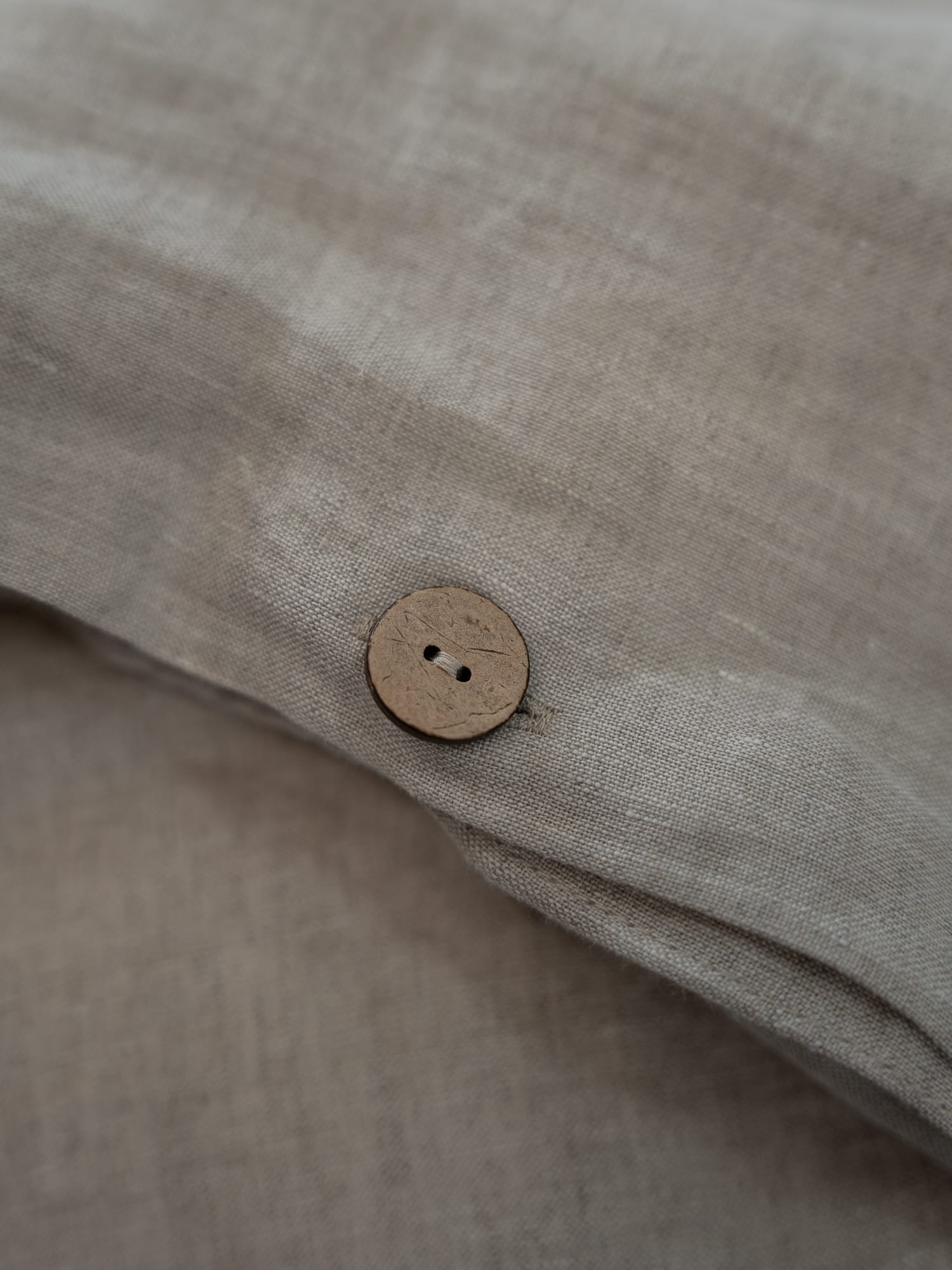 100% linnen - Dekbedovertrek set - 2 kussenslopen - Lits-Jumeaux (240 x 220 cm) - Zand - Linnen Label