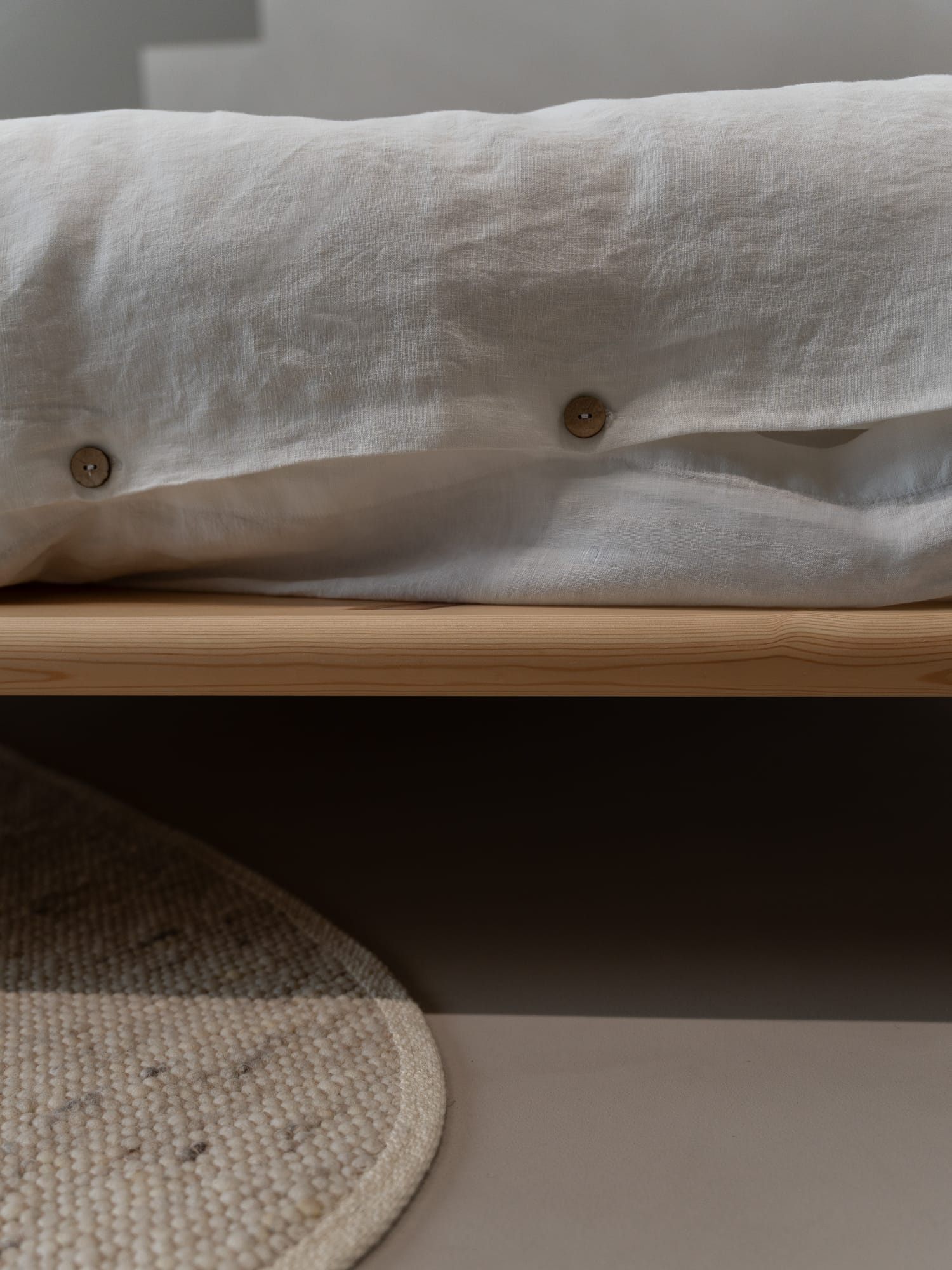 100% linnen - Instopstrook - 145 x 60 cm - Wit - Linnen Label