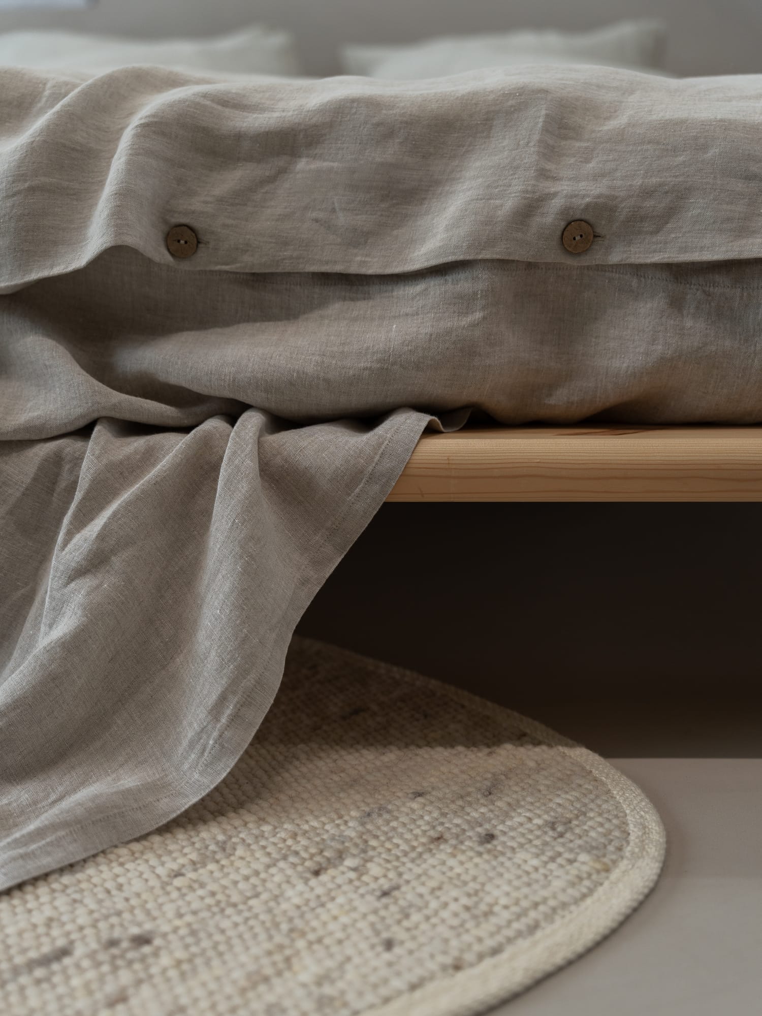 100% linnen - Instopstrook - 145 x 60 cm - Zand - Linnen Label