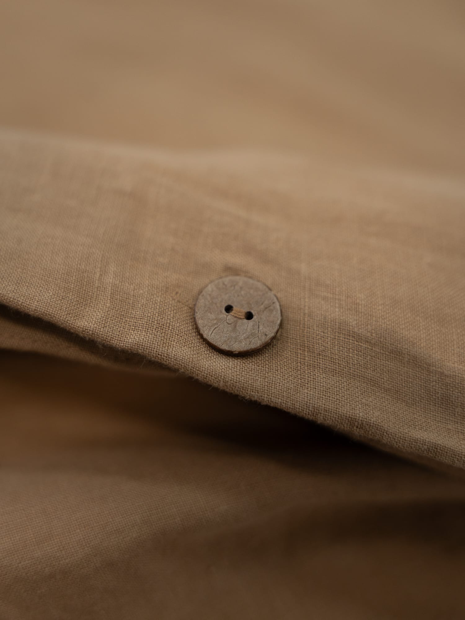 100% linnen - Dekbedovertrek set - 2 kussenslopen - Lits-Jumeaux (240 x 220 cm) - Toffee - Linnen Label