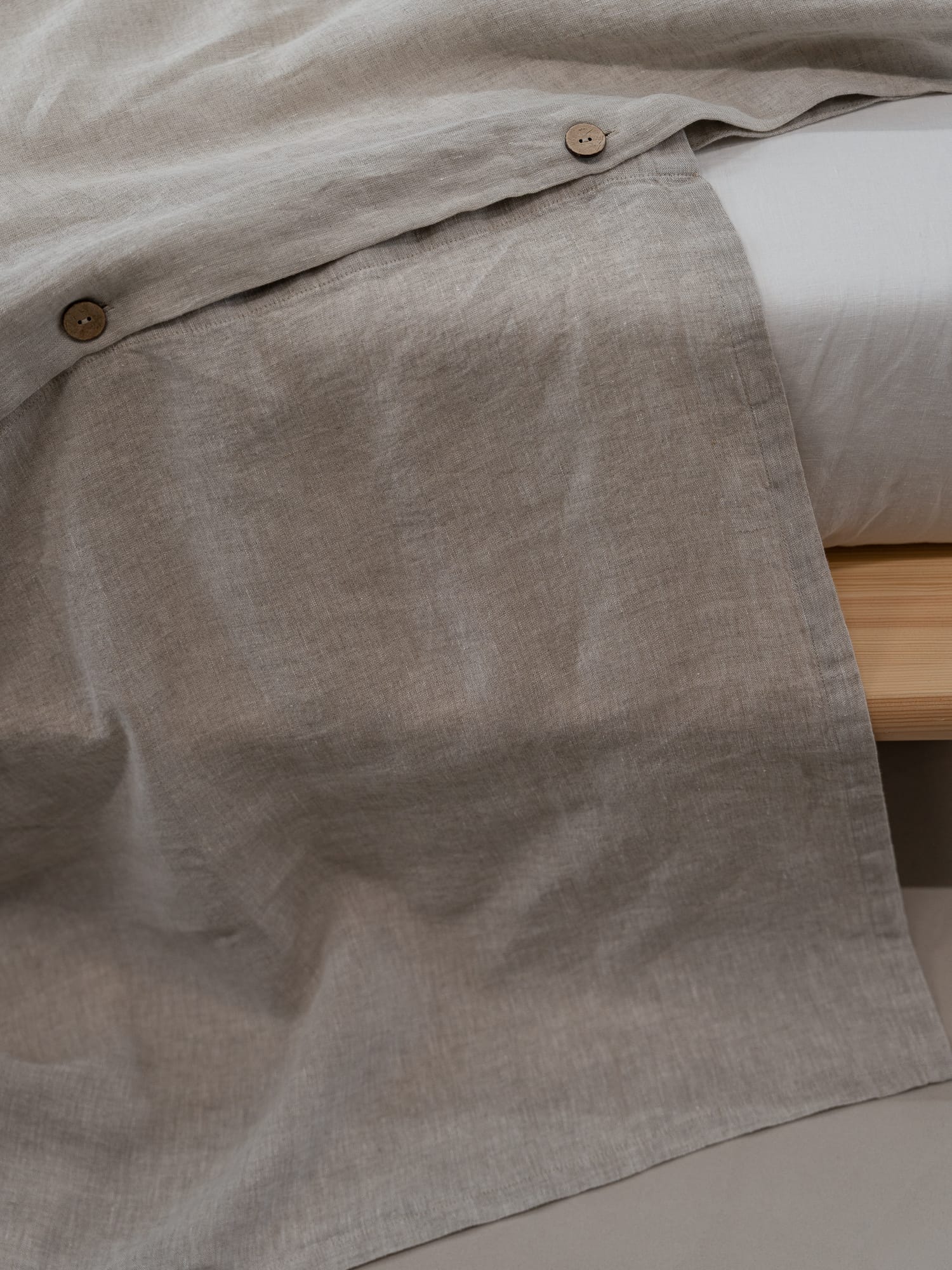 100% linnen - Instopstrook - 145 x 60 cm - Zand - Linnen Label