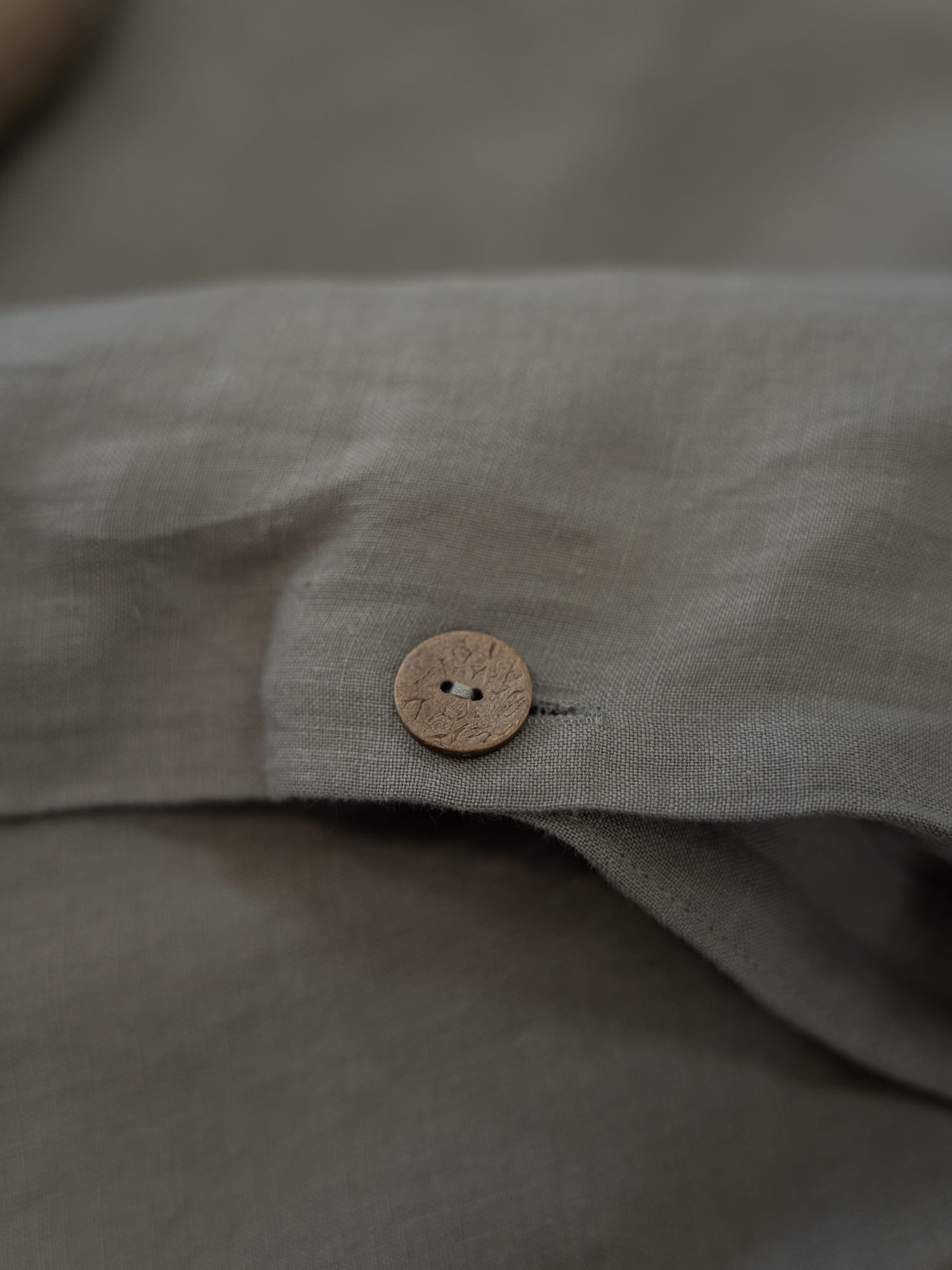 100% linnen - Dekbedovertrek set - 2 kussenslopen - Lits-Jumeaux (240 x 220 cm) - Saliegroen - Linnen Label