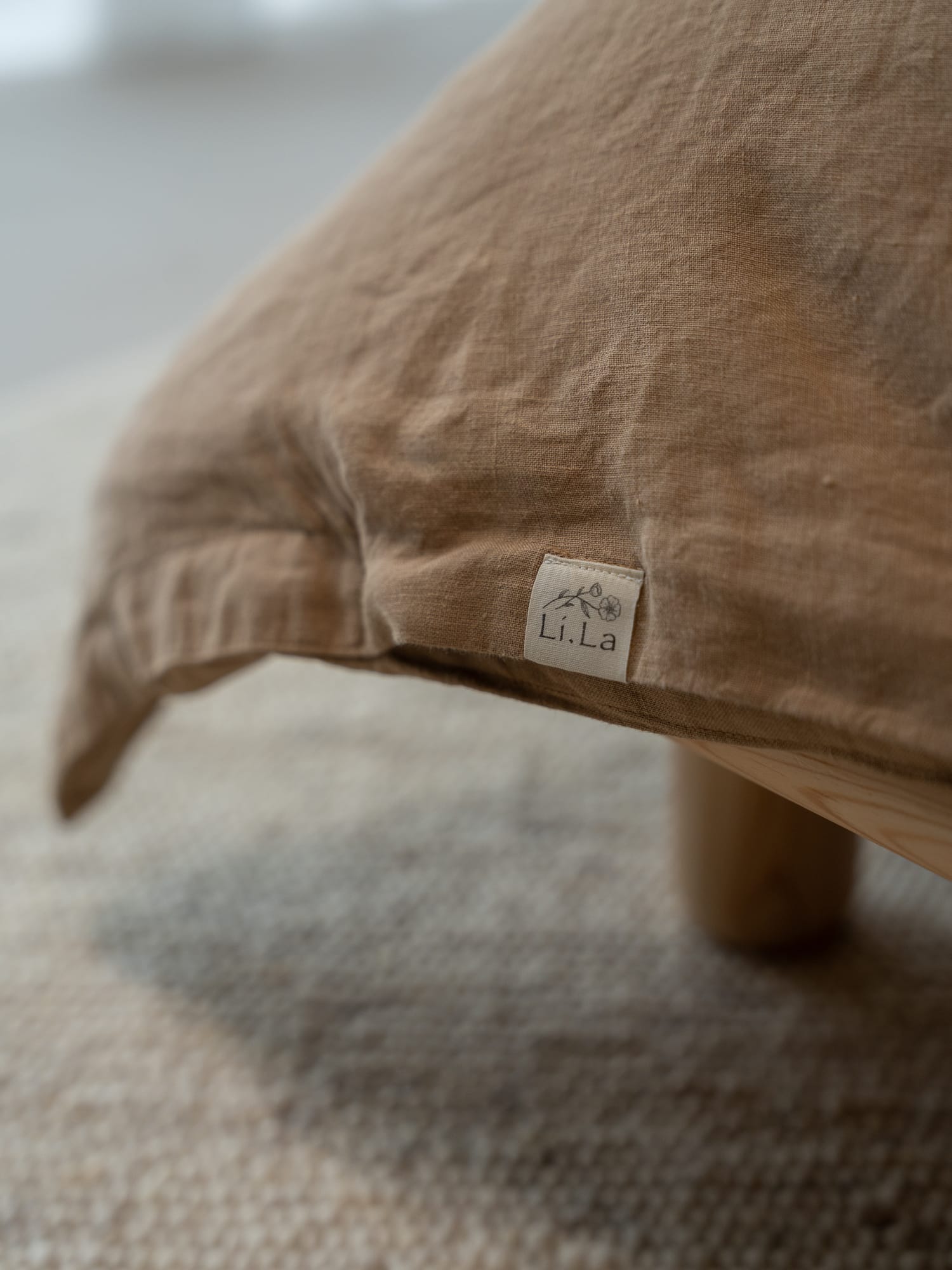 100% linnen - Dekbedovertrek set - 2 kussenslopen - Lits-Jumeaux (240 x 220 cm) - Toffee - Linnen Label