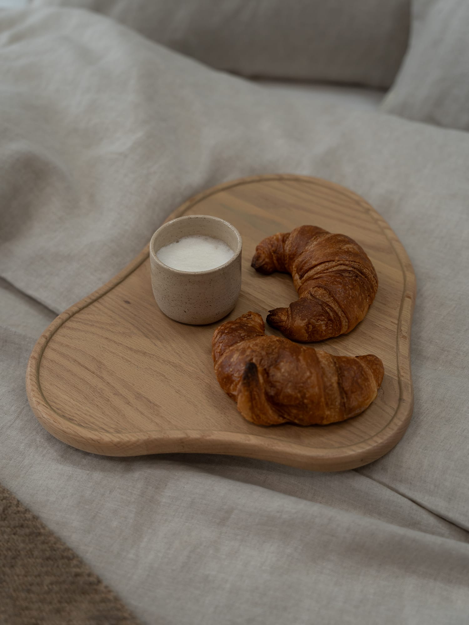 100% linnen - Dekbedovertrek set - 2 kussenslopen - Lits-Jumeaux (240 x 220 cm) - Zand - Linnen Label