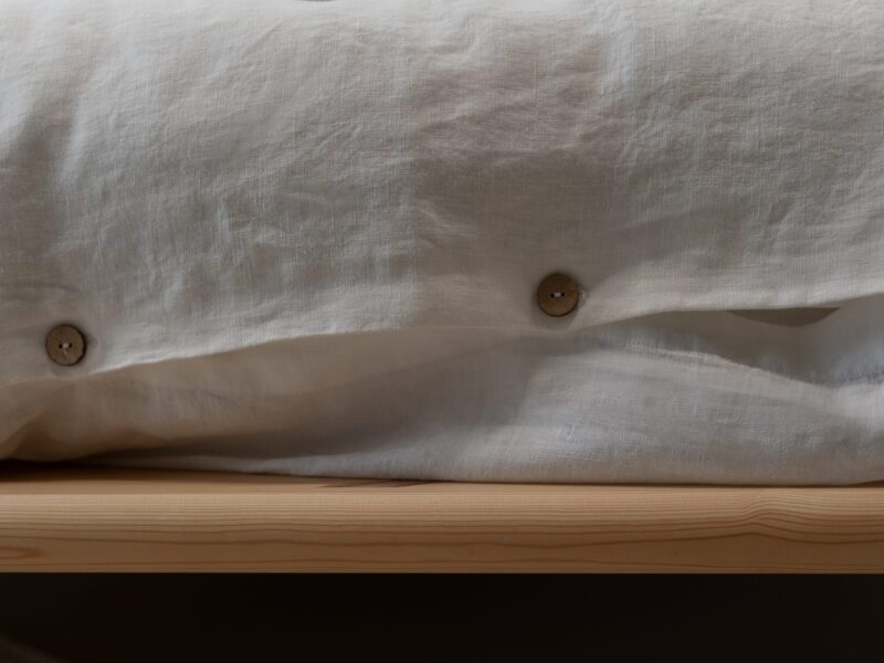 100% linnen - Instopstrook - 145 x 60 cm - Wit - Linnen Label