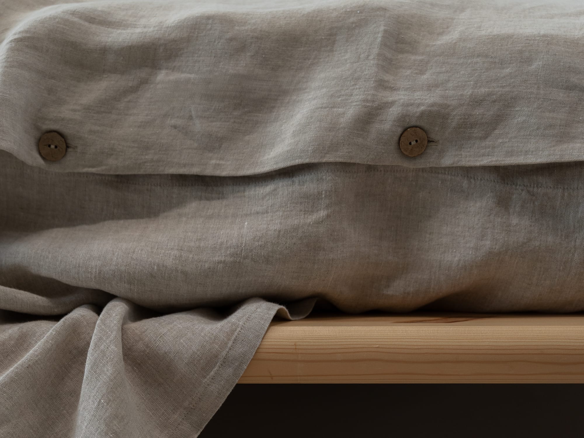 100% linnen - Instopstrook - 145 x 60 cm - Zand - Linnen Label