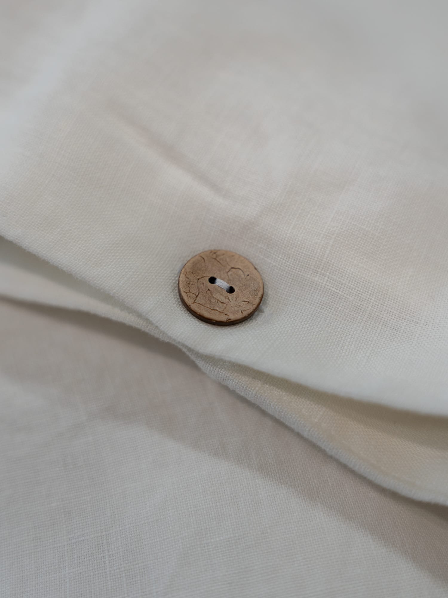 100% linnen - Dekbedovertrek set - 2 kussenslopen - Lits-Jumeaux (240 x 220 cm) - Wit - Linnen Label